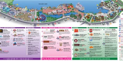 Downtown डिज्नी ऑरलैंडो नक्शा